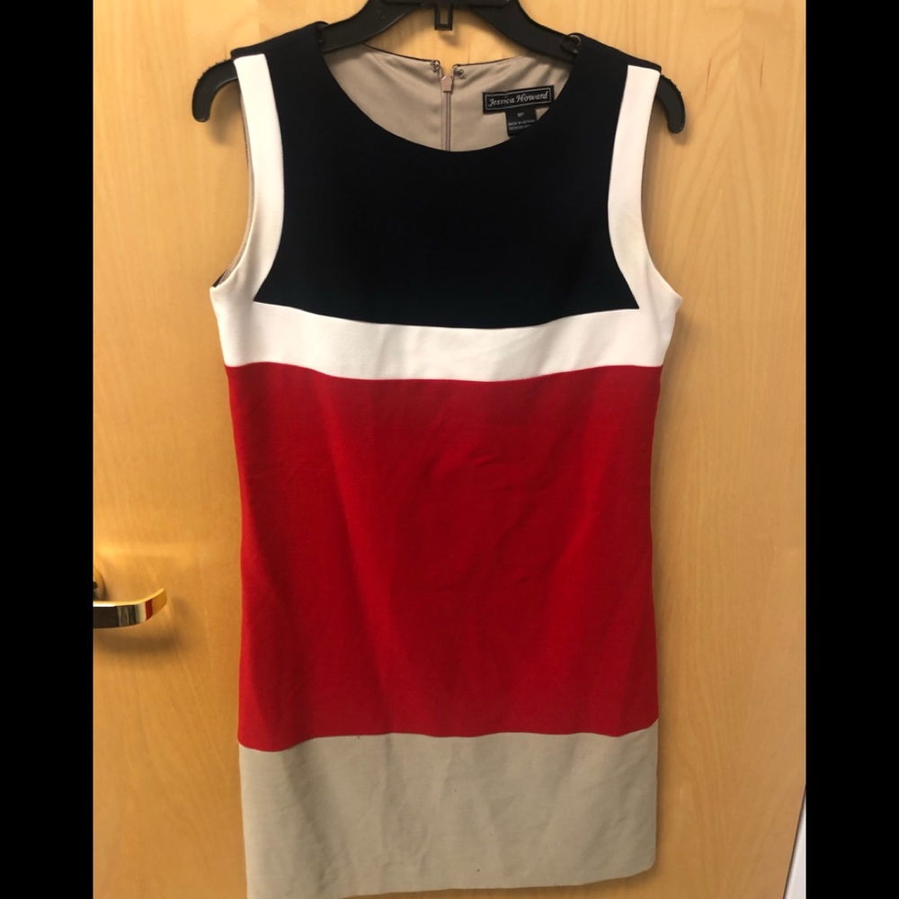 ☀️3/$15☀️ Jessica Howard Red white and blue dress 8P